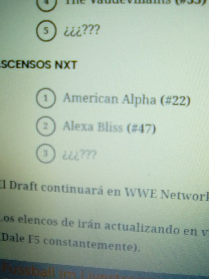 lucimon857's tweet photo. #draftqw Eva no esta considerada como NXT https://t.co/SPX9DXnKvU