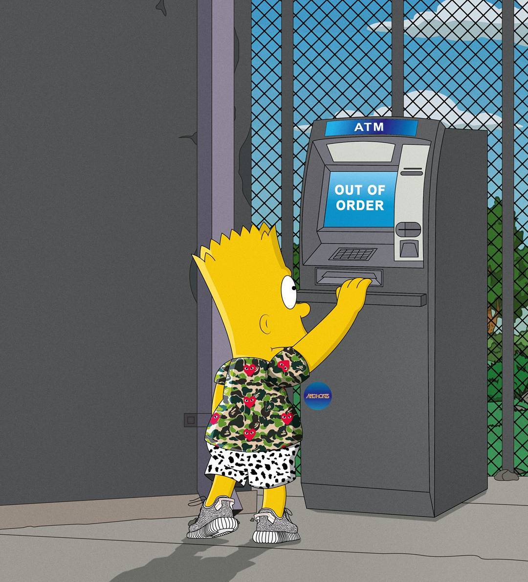 dapperdistress's tweet photo. Simpsons x Bape,Yeezy,CDG,Polo by Machonis https://t.co/W5ErVvynkz
