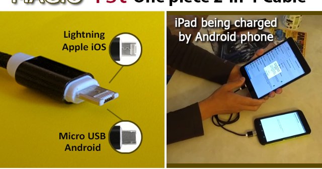 MagioTech's tweet image. One cable works for Apple and Android phones and tablets! #flashbuz flashbuz.com