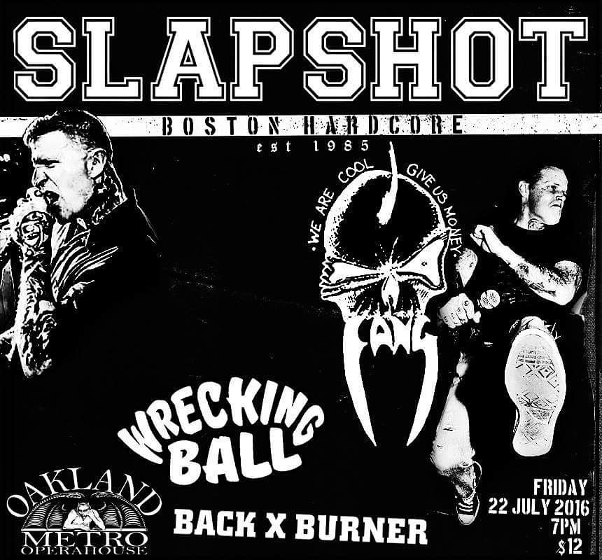 Our boys in Wrecking Ball took the place of These Streets on our show with Slapshot and Fang coming up this Friday.