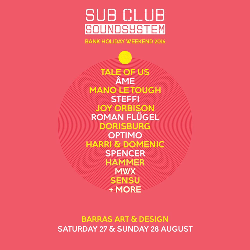 SubClub's tweet photo. .#SubClub News https://t.co/HyyLK6fy1j Not long 'til #SCSS2016 #AugustBankHoliday Tix here: https://t.co/vAOAdkh8FM https://t.co/8xYidNC7w6