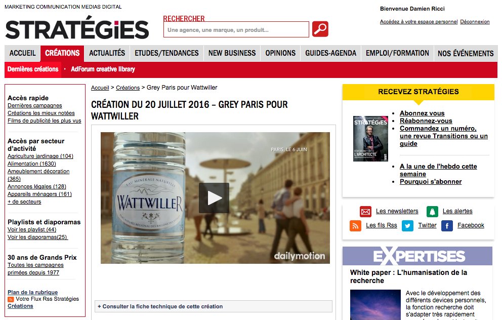 Grey_Paris's tweet photo. [VOTEZ] "La pureté source de sérénité" pr @EauWattwiller est #CréaDuJour sur @strategies1 : https://t.co/gnwdKM5FqN https://t.co/pxEypkRiq8