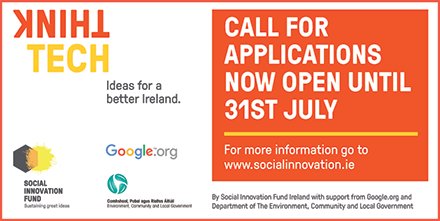 Rethink_Ireland's tweet photo. Only 2 wks left to apply for #THINKTECH! got a great #tech #startup #socinn idea? Apply here https://t.co/034gEzQlpV https://t.co/WBR9QbLmN5