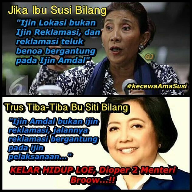 Jangan biarkan Susi cuci tangan. Dia punya posisi kunci di isu ini. Ayo kejar terus!

Please retweet. #KecewaAmaSusi