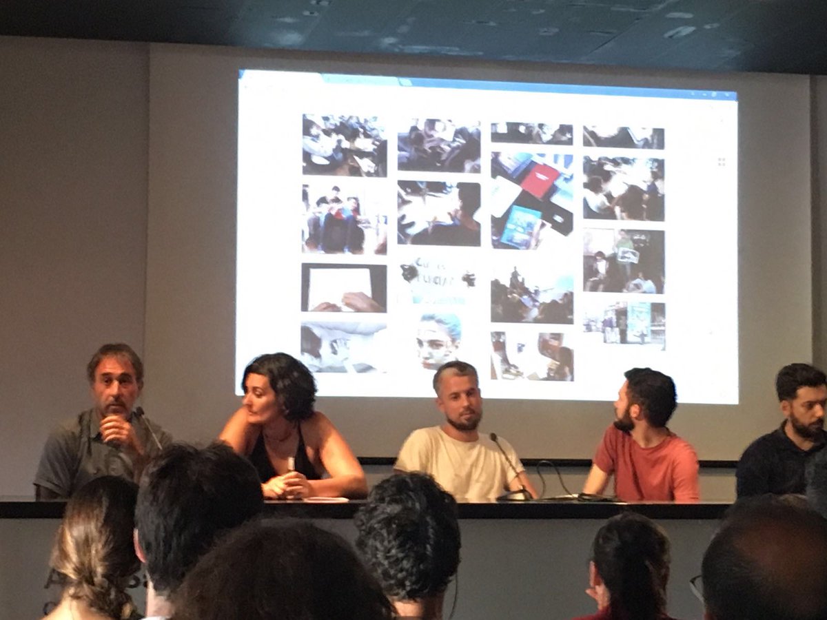 escolapiamataro's tweet photo. Clausura a @artssantamonica del #Docfield16 amb l'exposició Myths of near future. Alumnes de CAU hi van participar! https://t.co/wtOwPqr8cd
