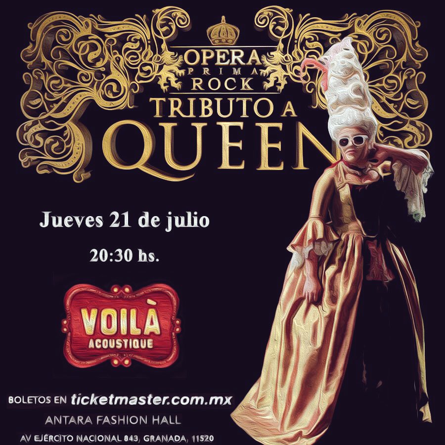 OPERA PRIMA ROCK (@operaprimarock) on Twitter photo Ya tienes tus entradas!? te esperamos en <a href="/voila_antara/">voilaantara</a>
Apúrate que las entradas vuelan!🤘🏻😊 #queen #concierto #rock Ya tienes tus entradas!? te esperamos en <a href="/voila_antara/">voilaantara</a>
Apúrate que las entradas vuelan!🤘🏻😊 #queen #concierto #rock