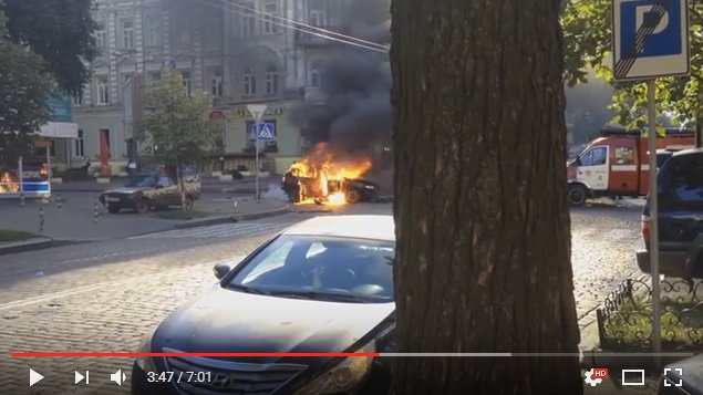 В Киеве от взрыва в машине погиб журналист Павел Шеремет