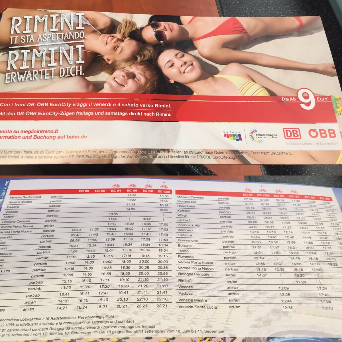 A #Rimini son dei geni!#marketingterritoriale #promozioneturistica #turismoinformato @comunerimini @DB_Bahn @DB_Info