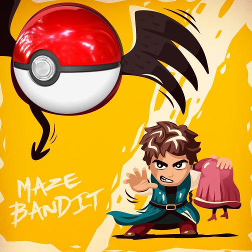 StudioGamestone's tweet image. We're not chasing #PokemonGO on the streets even if Pikachu is nerby. Focused on the Maze Bandit. StayT. #MazeBandit
