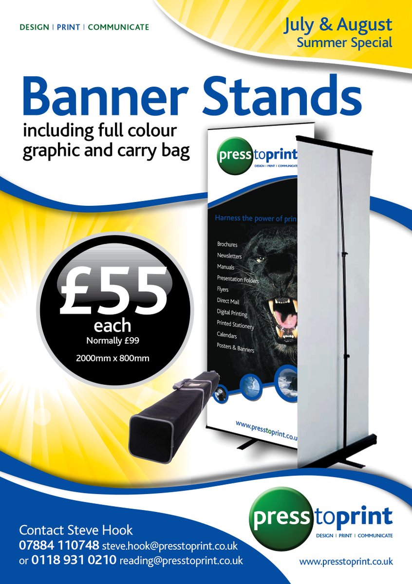 ReadingPrinters's tweet image. Hot Summer Offer #print #marketing #bannerstands #largeformatprinting