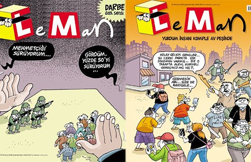 Leman Dergisi  <a href="/lemandergisi/">LeMan</a> yasağı ezan, tespih ve seccade üstüne kurulu faşist günlere açılan ilk kapıdır.