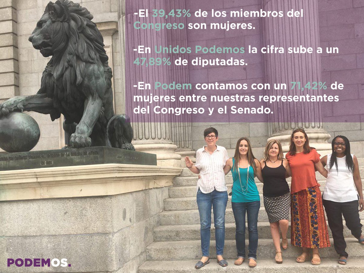 Podem_'s tweet photo. Molt orgullós@s de les nostres representants a les institucions. 
Seguim feminitzant la política! 🙋🔝💜#XIILegislatura https://t.co/J0nuJNMGtx