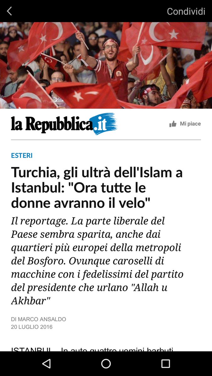 drivesaba's tweet photo. L'islam è la neo promossa della Super Lig...se la gioca con il Galatasaray.#turchia #islam #larepubblica #ignoranza https://t.co/MnILzhMbJ7