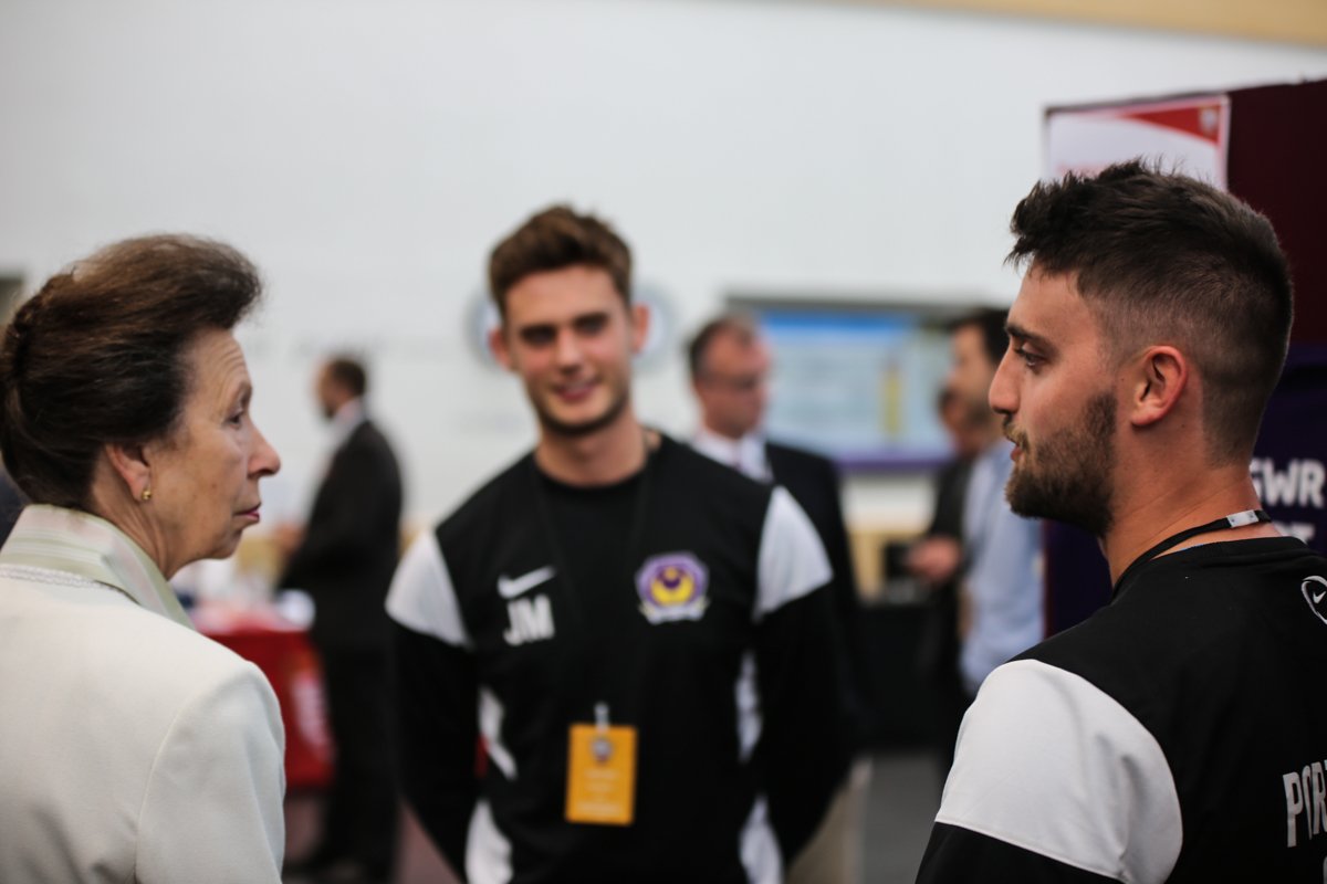 warwicksport's tweet photo. The @Upcc_cricket President & 1st XI captain meeting HRH The Princess Royal at #BUCSConf16 last week. https://t.co/rusRIYUiLk