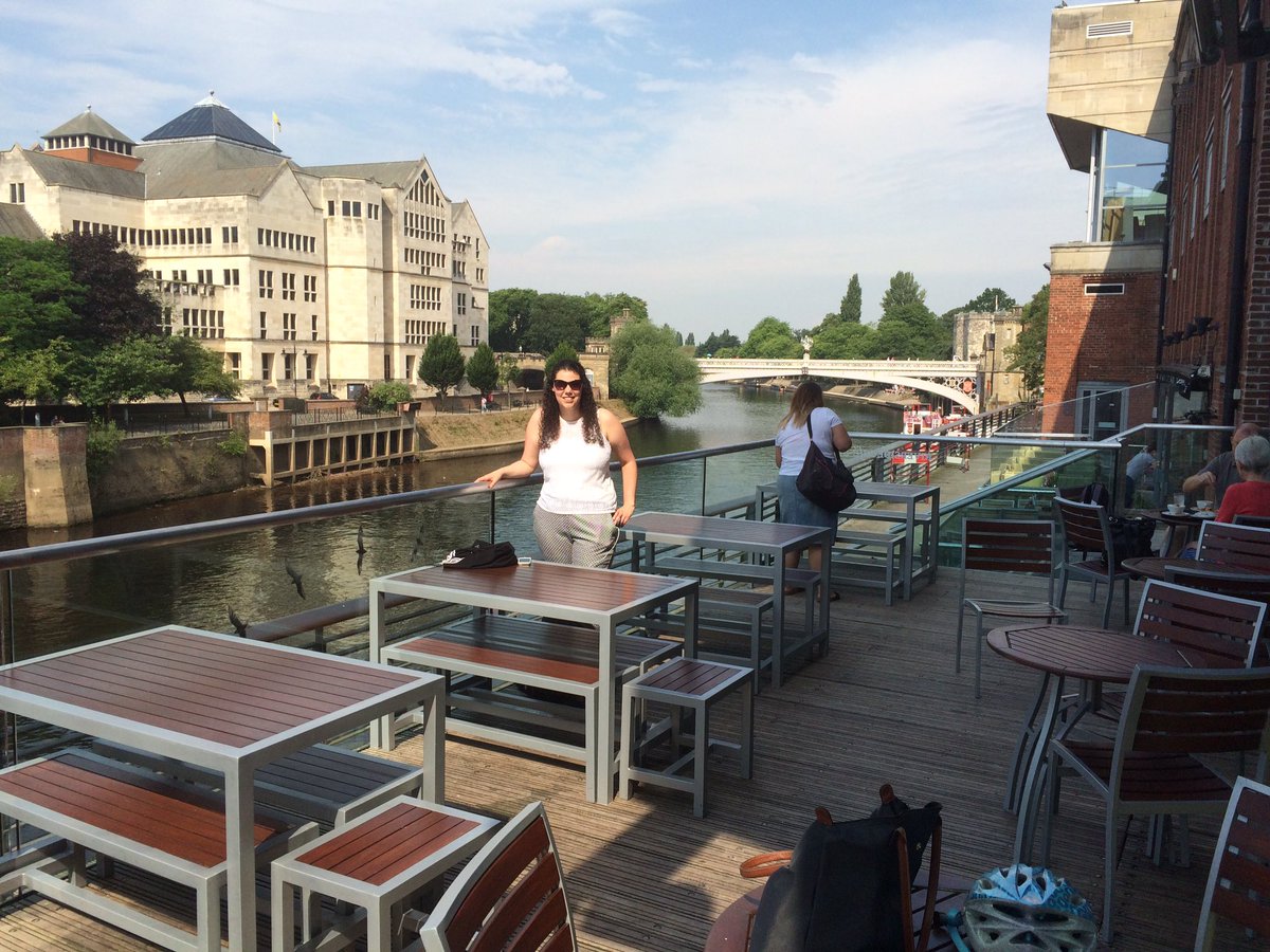 Pic_Ops's tweet image. With weather like it is today, if you're in York, get yourself a cool drink @CityScreenYork and relax on the terrace