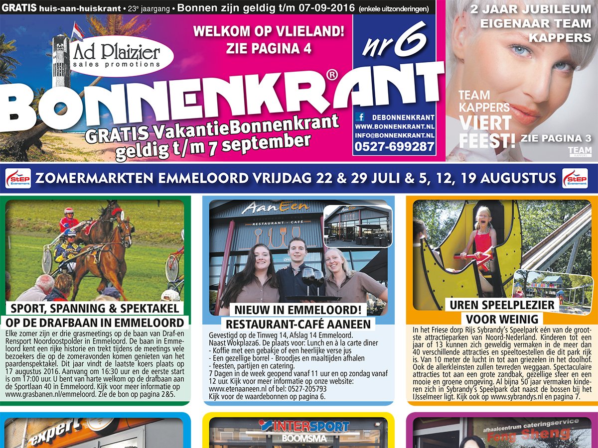Hij is uit; de vakantie Bonnenkrant! Bekijk nu jouw zomervoordeel op: bit.ly/Bonnenkrant-6-… Geldig t/m 7 september