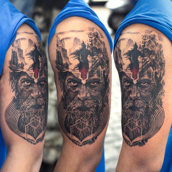 Ace Tattooz Art Studio on Instagram Lord Shiva Tattoos are the most Inked tattoos across the globe Our client had an amazing tattoo inked by vinayakbearded He wished