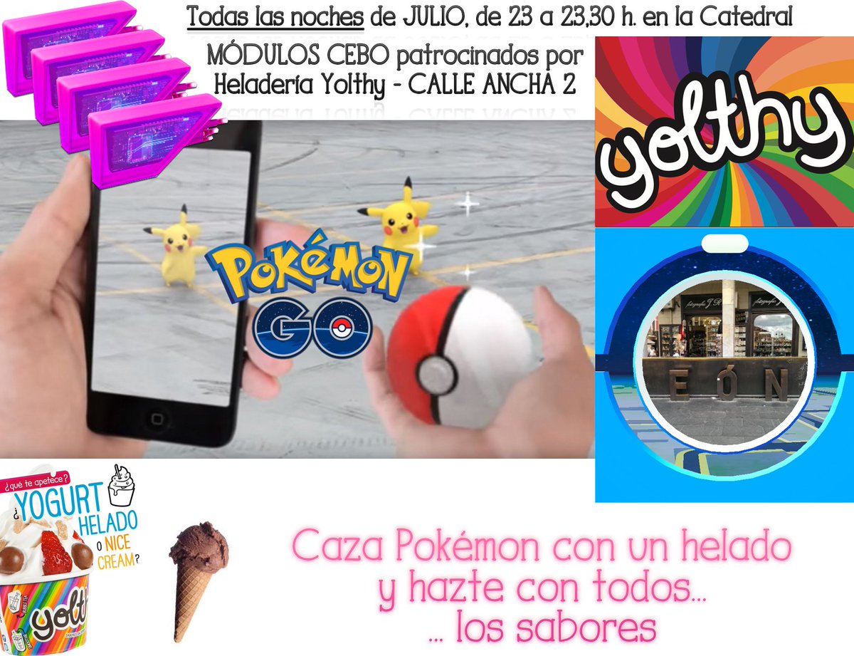 yolthyleon's tweet photo. @pokemongo_leon #leonesp Módulos cebo patrocinados por nosotros todas las noches de Julio ;-) ¡gracias por difundir! https://t.co/t0qmKn1M43