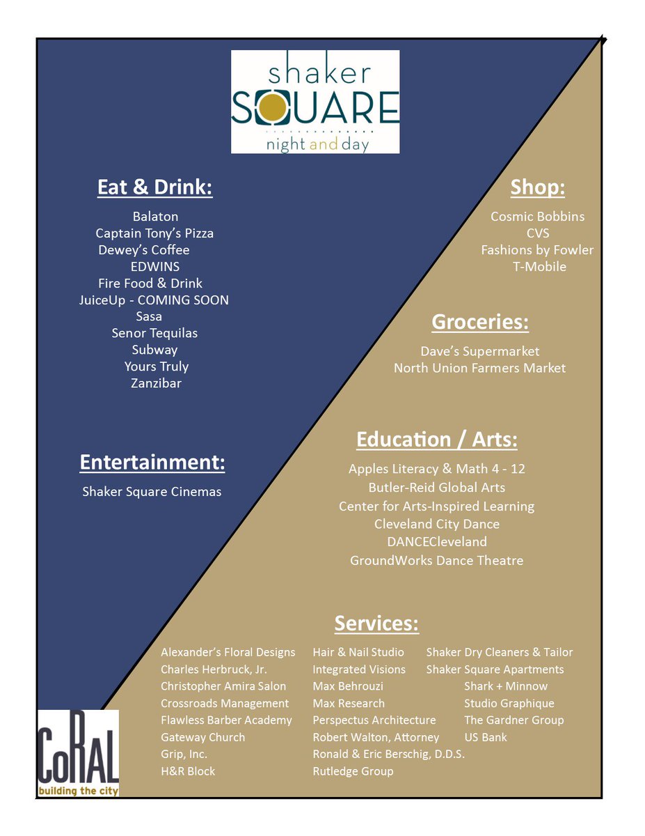 shaker square on twitter while in cle visit us for some of the
