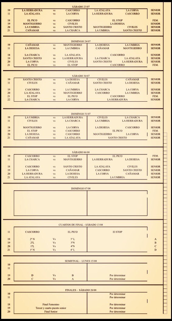 FutsalSanBar's tweet photo. Tras rectificar unos errores en los arbitrajes, así quedaría el calendario definitivo del Campeonato de este año: https://t.co/X7ga6D3qGl