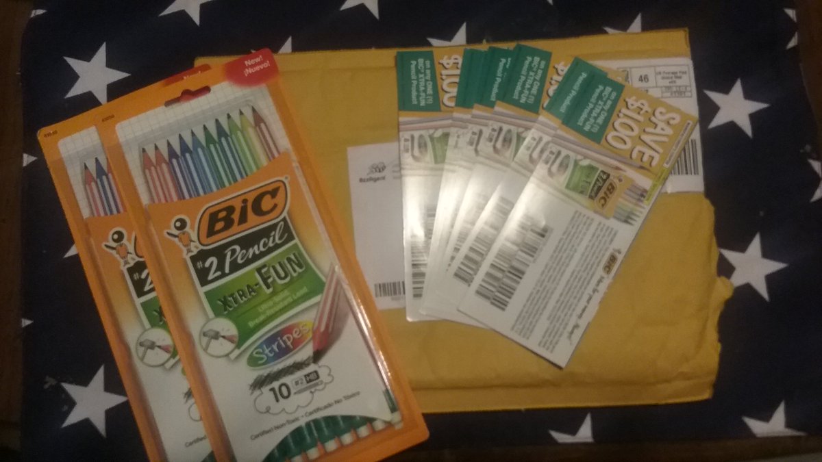 DeniseDillow's tweet photo. Check out my photo of BIC XTRA-Fun #2 Pencil - No.2: https://t.co/C6LFr64hUi. I tried it free (or with a discount). https://t.co/VCPFGYkbIf