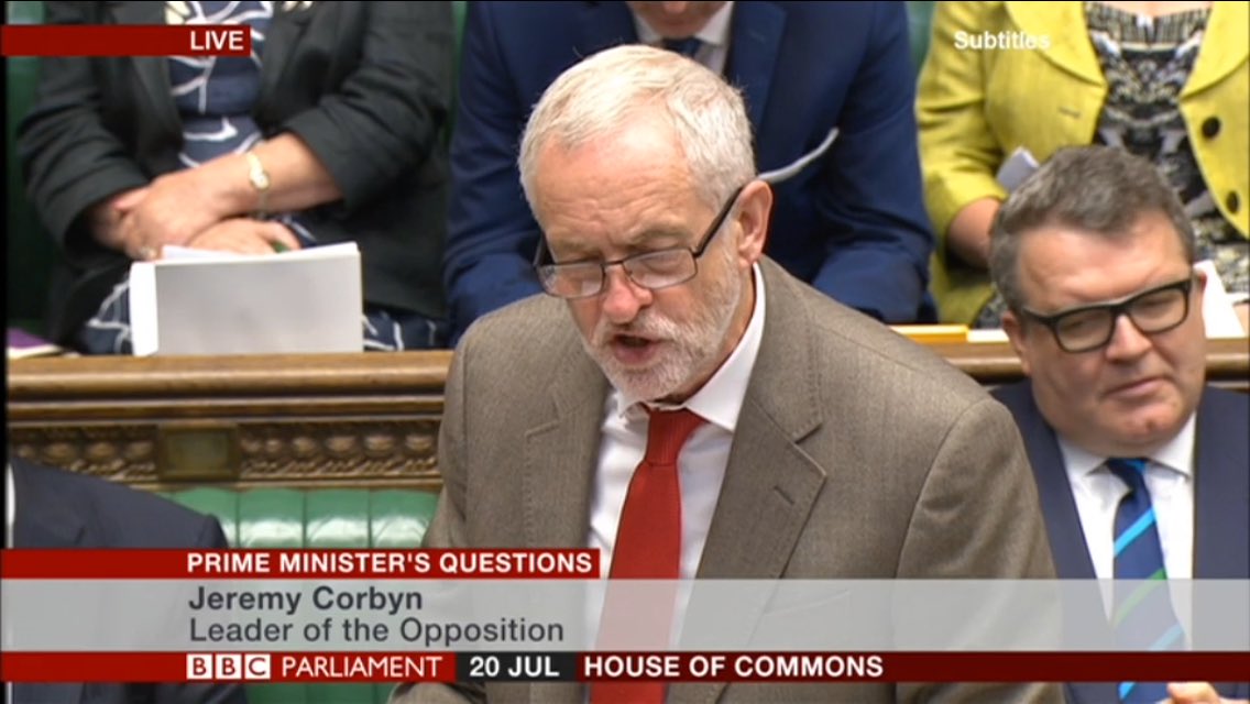 C4Ciaran's tweet image. Corbyn asks May why she appointed foreign secretary who referred to black people as "piccaninnies". #PMQs