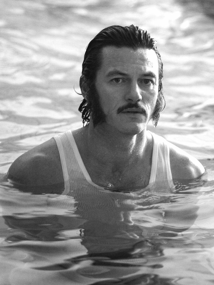 Luke Evans moustache tweet media