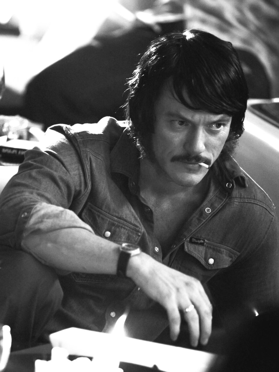 Luke Evans moustache tweet media