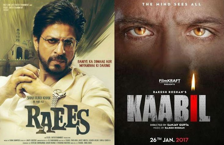 .<a href="/iamsrk/">Shah Rukh Khan</a>'s #Raees and <a href="/iHrithik/">Hrithik Roshan</a>'s #Kaabil are all set to clash on the box office on January 26, 2017