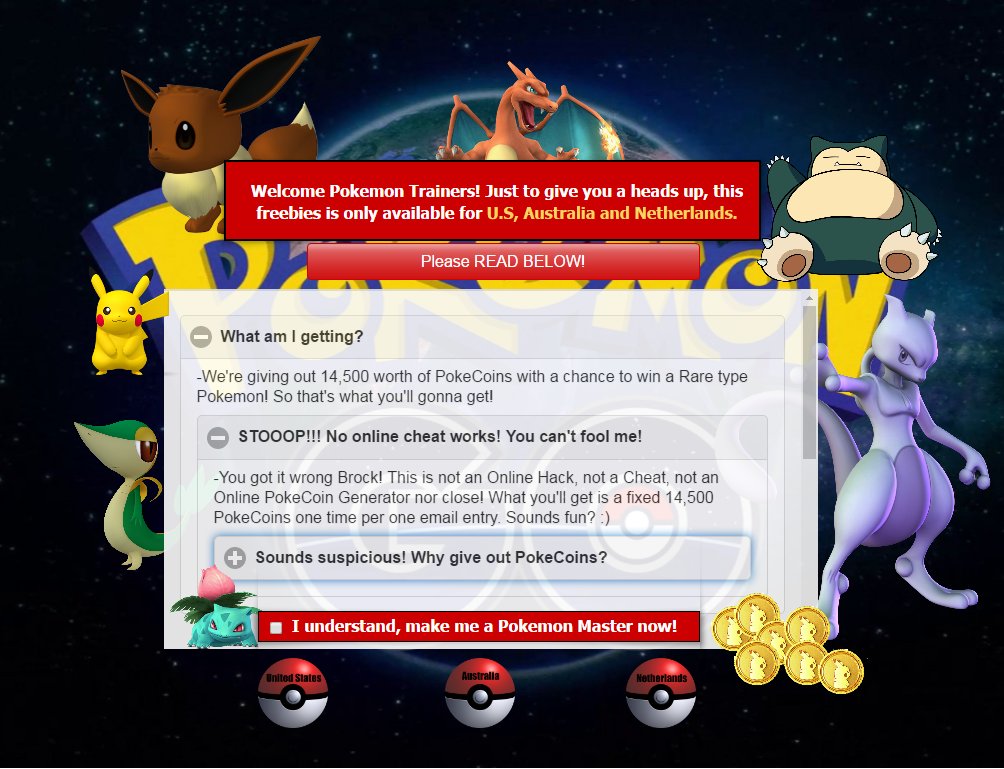 gamecheat101's tweet photo. Goodnews! 14,500 PokeCoins now available in US, Australia &amp; Netherlands! Visit >> https://t.co/7YJuoWd5fr #PokemonGo https://t.co/JSMy46qpWI