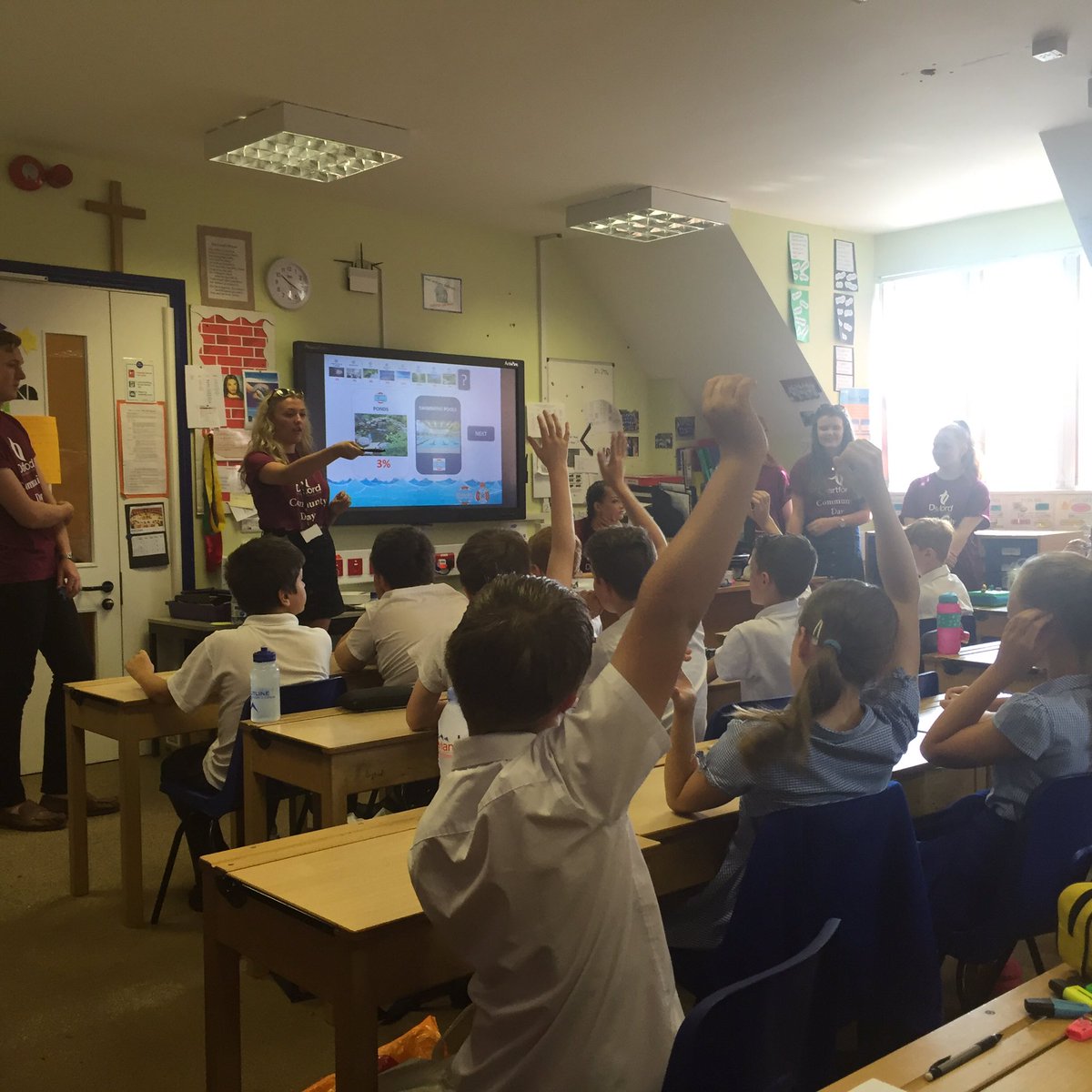 DSTC_Business's tweet photo. Excellent morning with DSTC 6th form, teaching local Year 5&6 pupils water safety. Thanks to #rlss #dstccommunityday https://t.co/i5LLU6mkdD