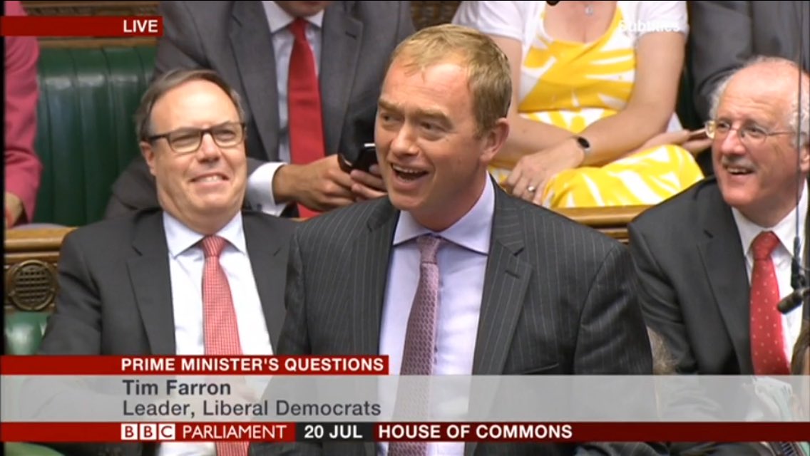 C4Ciaran's tweet image. Farron asks May if £5k a day Brexit lawyers will be paid for from "mythical £350m a week."  #PMQs