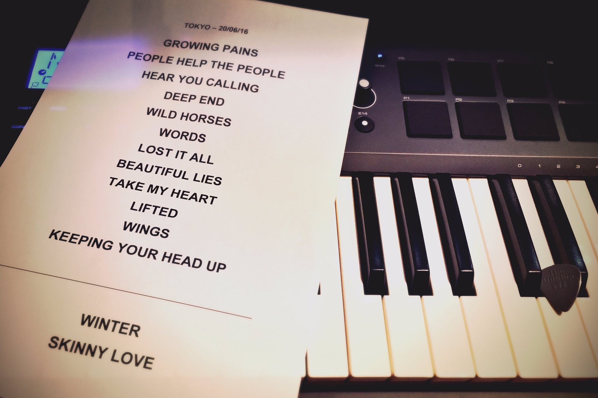 Birdy on Twitter "Tonight's set list in Tokyo https//t.co/Hrk762Ii4F