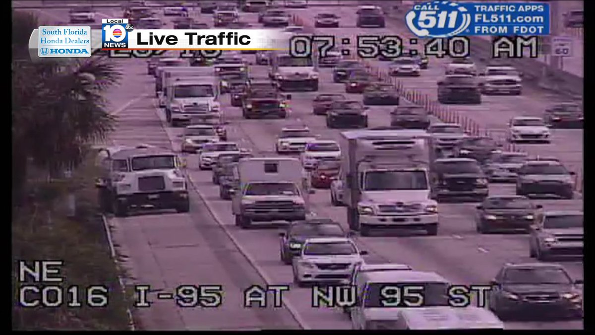 Crash on I-95 SB and NW 95th St #TRAFFIC #MIAMI https://t.co/IUfXB5u50C