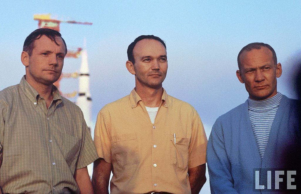 Cmdr_Hadfield's tweet image. These 3 took a calculated risk that inspired my life. Thank you Neil, Mike &amp;amp; Buzz. 20 July 1969 @NASA @TheRealBuzz