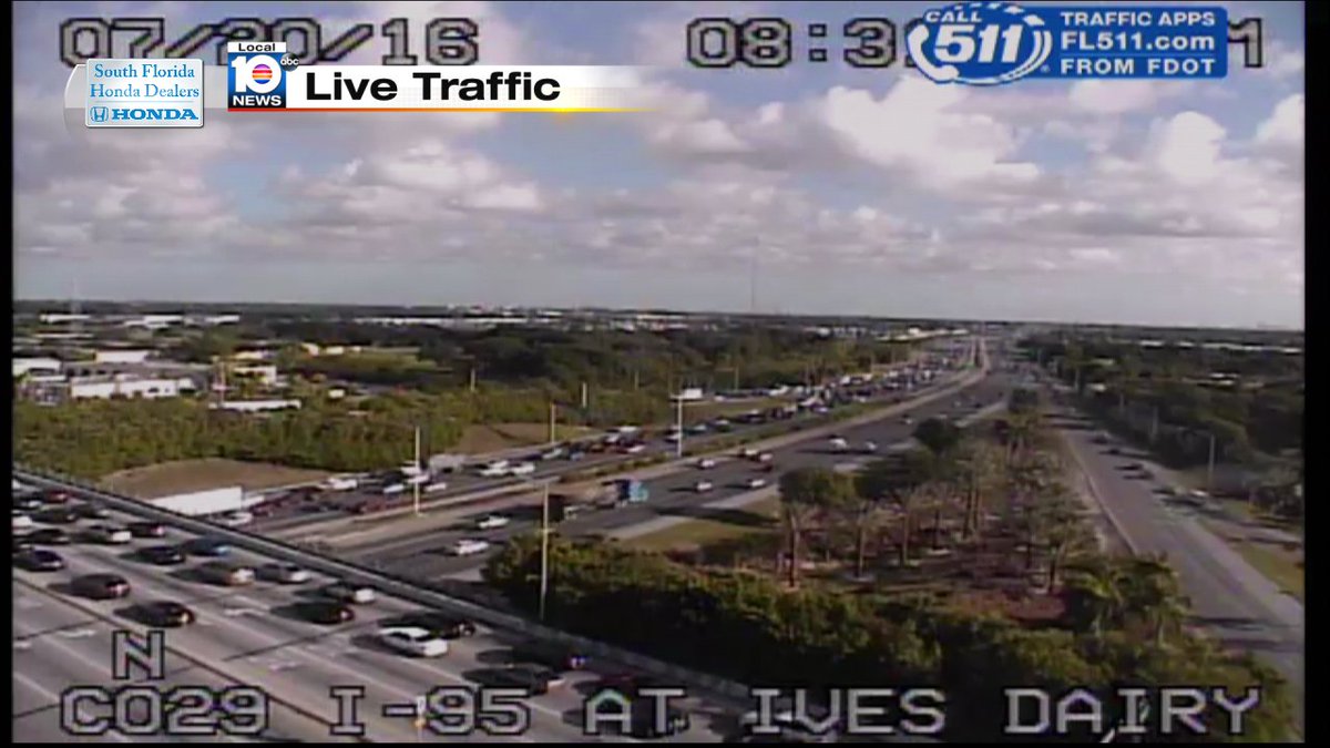 Crash on I-95 SB and Ives Dairy Rd #TRAFFIC https://t.co/hPTJswMhoa