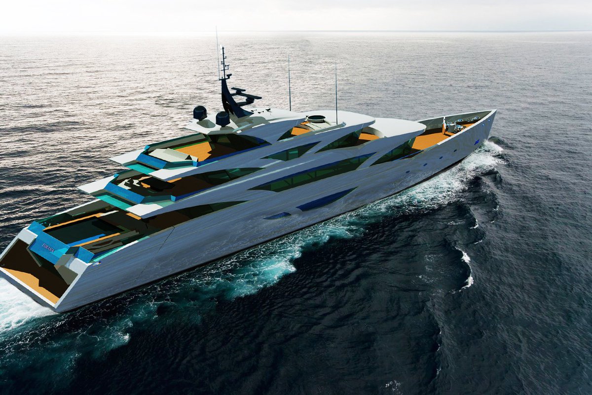 AlexSwanDesign's tweet photo. Project mega yacht “Eurasia”, designer Alexey Lebedev (Alex Swan Design) https://t.co/RPMSWoAJU7