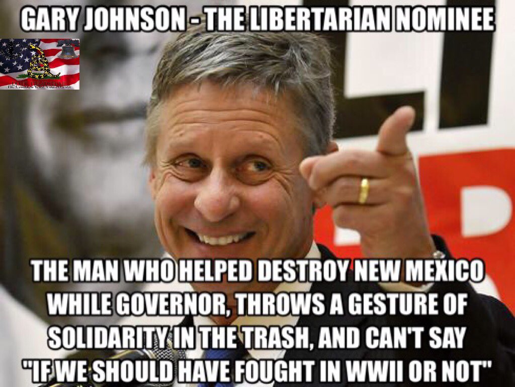 Image result for Gary Johnson is an idiot