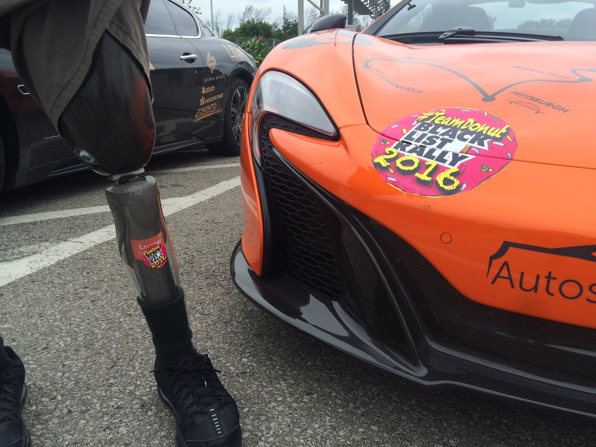 LeglessCarGuy's tweet photo. Super Leg meets Supercar @BlackListRally https://t.co/4S0L4hAfPs