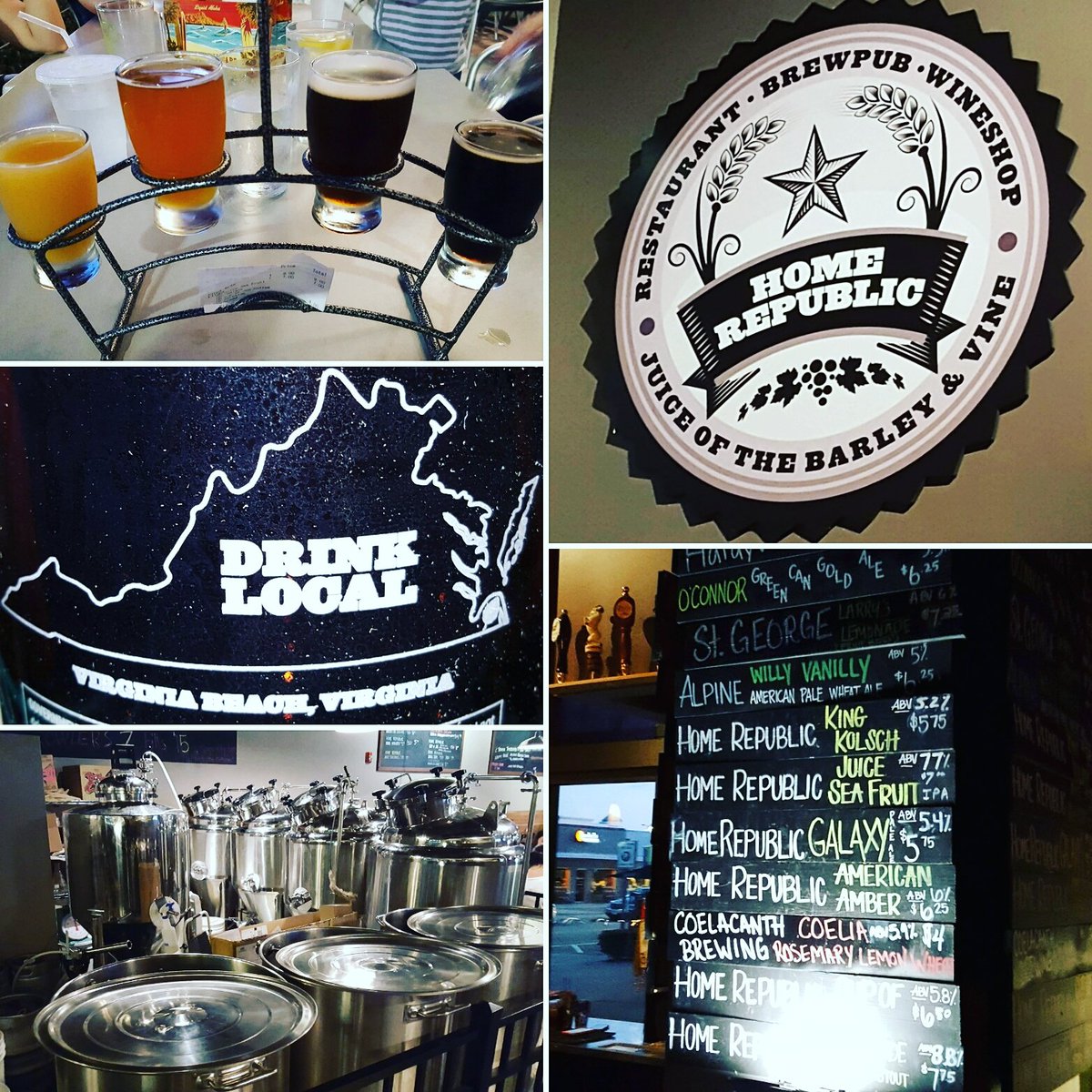 TBCBeerClub's tweet photo. Rolled into #VABeach and made a beeline for #HomeRepublic #VABeer #drinklocal #VirginiaIsForBeerLovers #craftbeer https://t.co/Jr87Faxy7Q