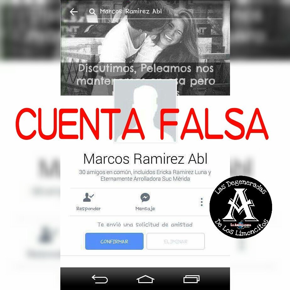 sarahic98's tweet photo. Arrollafans les invitamos a reportar ésta cuenta🚫 que no es manejada por @marcos_abl 
@DEGENERADAS_TAB #LDDLL https://t.co/cxGJtyhhww