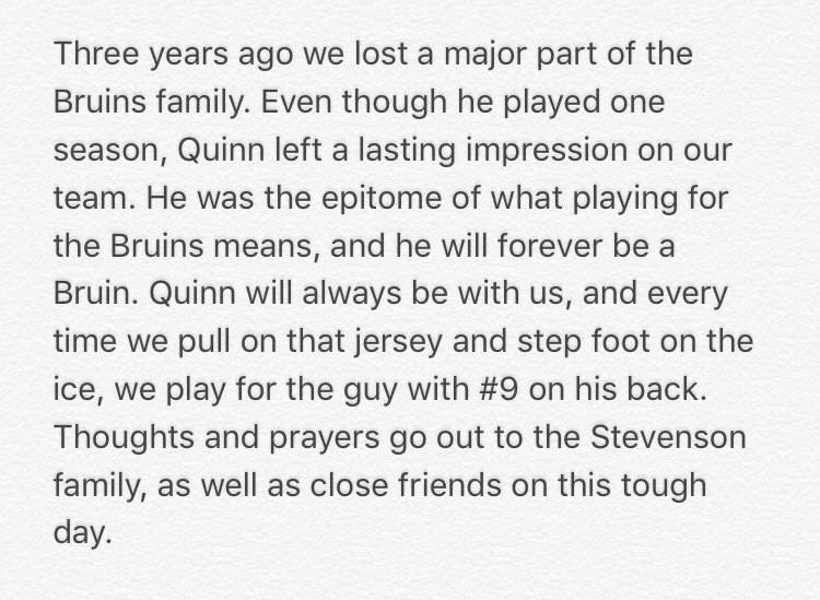 ASHLBruins's tweet photo. #QS9 #NeverForget https://t.co/cermvt3RMe