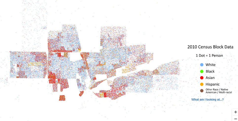 icomaps's tweet photo. Race map of Davis, California. Who lives where. #Datavis #Davis https://t.co/pWlz10t6y8 https://t.co/HrWzvDQjzs