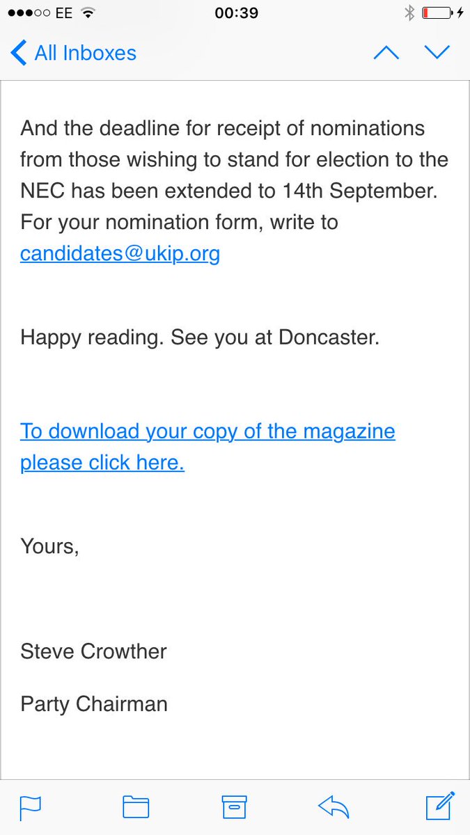 steven_winstone's tweet photo. Isn't it ridiculous that the deadline for standing for the NEC was.....extended. #UKIP https://t.co/8r1THGcQ8X