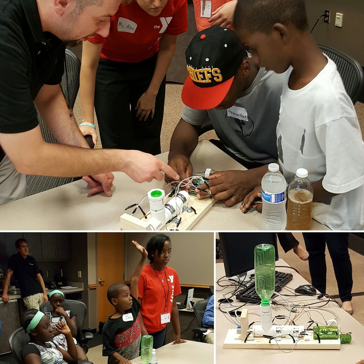 YCreatorSpace's tweet photo. Building an #Aquaponics fish feeder w/ built in camera that we can control from any computer #BestSummerEver #uspark https://t.co/cEAnKgcaWq