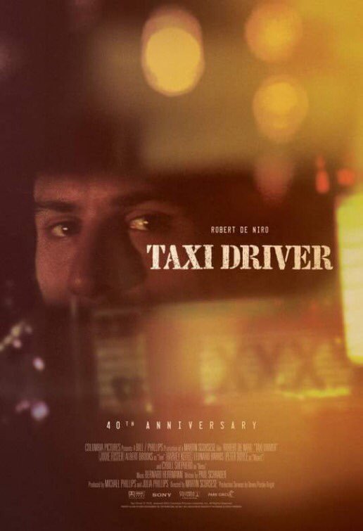 GilesAlderson's tweet photo. Beautiful new poster for the 40th anniversary re-release of Taxi Driver. #scorese #TaxiDriver https://t.co/Zb8in4DrbV