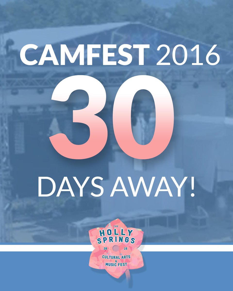 hscamfest's tweet photo. We are officially 30 days away from the 1st Annual #CAMFest2016 !! Tickets on sale this Friday! https://t.co/vZCyzfFdI5