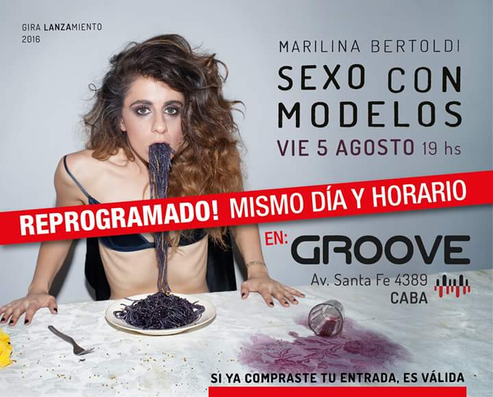 Show de <a href="/MarilinaBrtoldi/">marilina</a> mismo día , misma hora, cambio de lugar. Este viernes el rock está en <a href="/PalermoGroove/">GROOVE Oficial</a> !!!