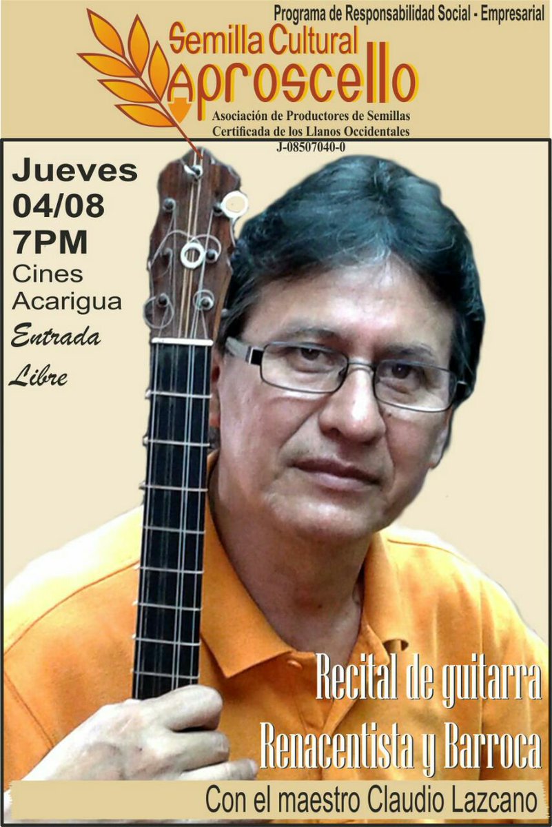 Mañana  Semilla Cultural de Aproscello presenta:
