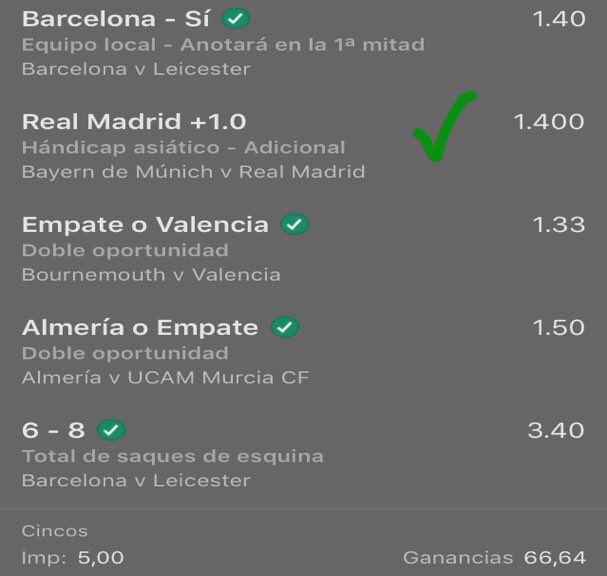 ignasirosell_'s tweet photo. PREMIUM AYER 💥BOOOM💥

PICK 1️⃣@2.00:✅+4u
PICK 2️⃣@1.63:🔵Nul
PICK 3️⃣@2.10:✅+1.1u
PICK 4️⃣@2.40:✅1.4u

💥FUNBET @13:✅😱 https://t.co/yzXkUPm2ne